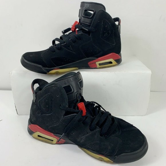 Nike Air Jordan VI 6 Retro 2009 Black Shoes Sz 7Y - Picture 2 of 8